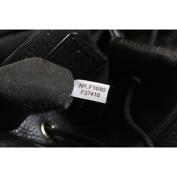 Coach Backpack Womens Black Pebble Leather Billie Turnlock F37410 2016 Handbag - Picture 10 of 11